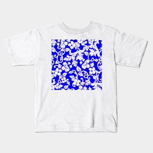 Blue and White Kids T-Shirt